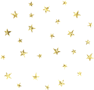 Gold Glitter Stars